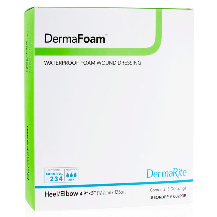 Dermarite DermaFoam Nonadhesive without Border Foam Dressing, Heel/Elbow