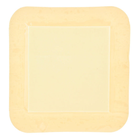 DermaLevin Foam Dressing with Border, Waterproof Hydrocolloid Adhesive, Sterile — 4" x 4"