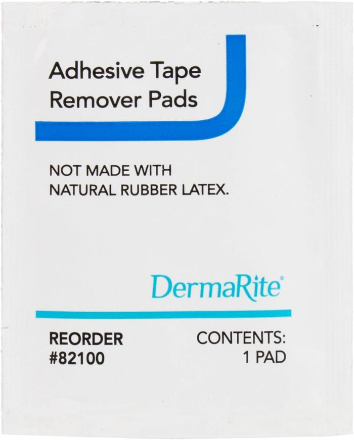 DermaRite Adhesive Remover, 1-1/2 x 3-1/2 Inch Pads