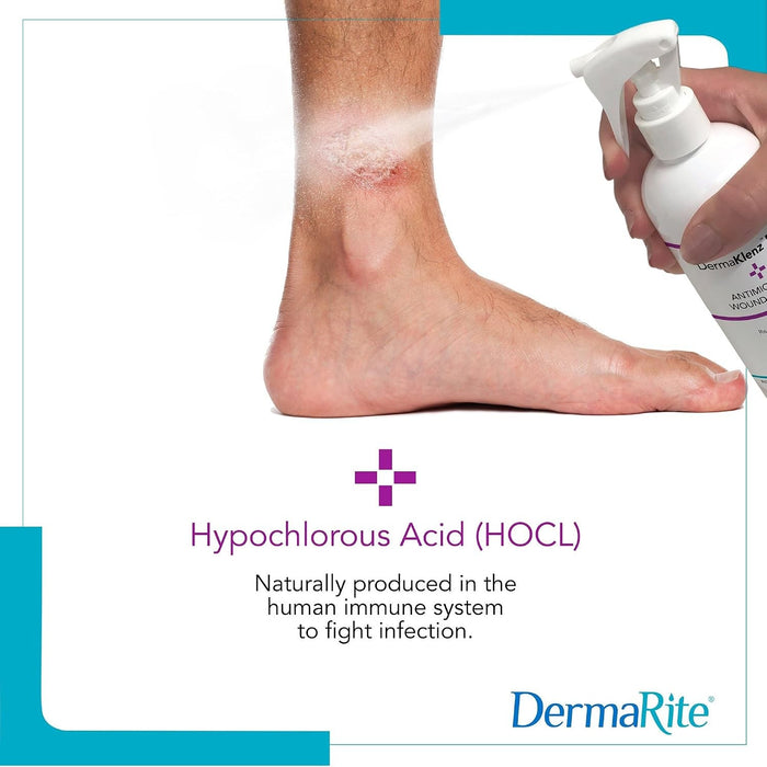 DermaRite's DermaKlenz PLUS Wound Cleanser - Spray Bottle, 8 oz.