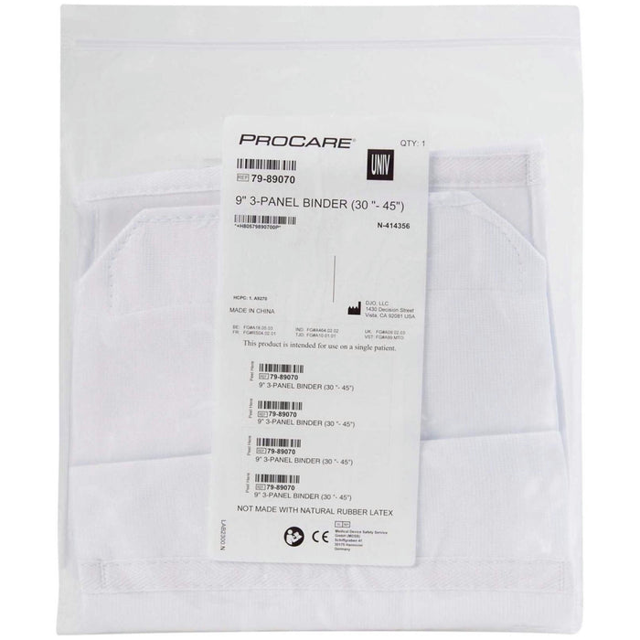 DJO ProCare Premium Abdominal Binder, One Size Fits Most, 9" Height - 79-99431-Pack - LL Medico