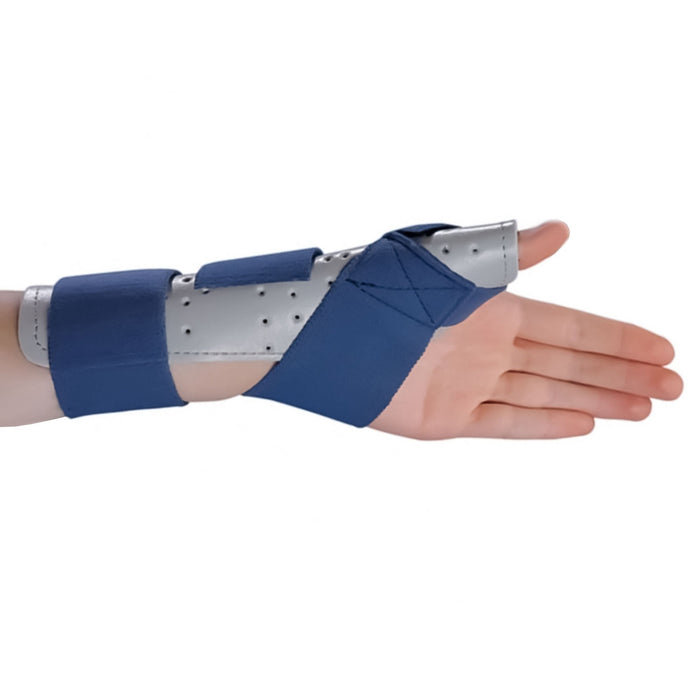 DJO ProCare ThumbSPICA Thumb Splint, Hook and Loop Closure, Right Hand, Blue/Gray - 79-87113-Single - LL Medico