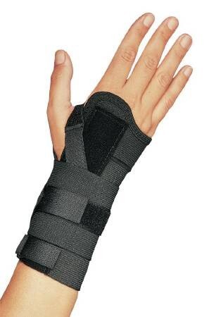 DJO ProCare Universal CTS Wrist Brace, Aluminum/Elastic, Left or Right Hand, Black - 79-97013-Single - LL Medico