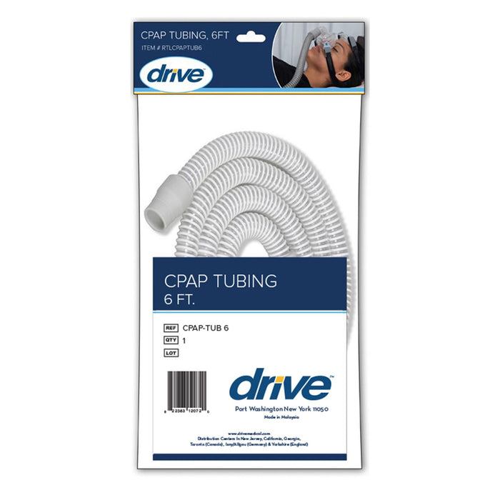 Drive CPAP Tubing, 6' Length - CPAPTUB6-90-Single - LL Medico