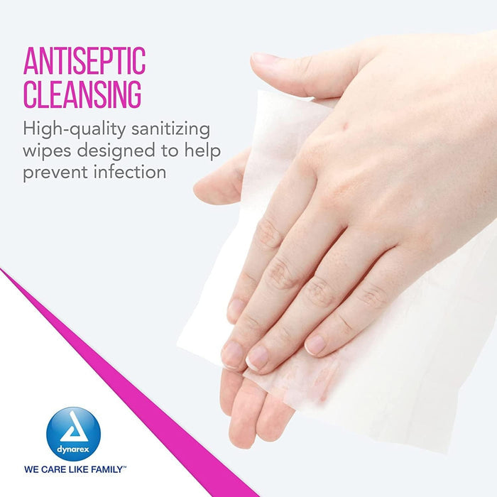 Dynarex BZK Antiseptic Towelettes, 5" x 7"