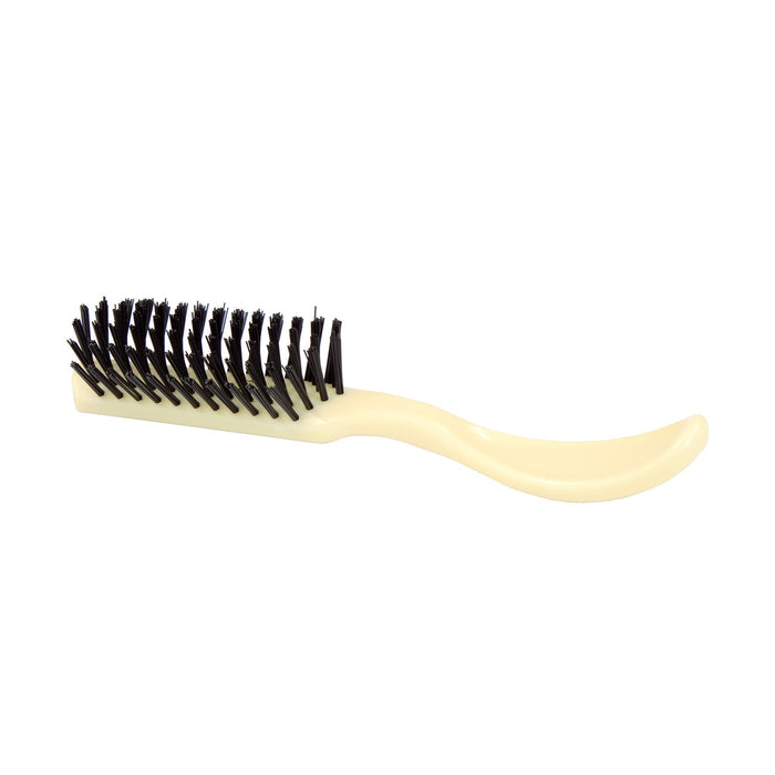 Dynarex Nylon Bristle Hairbrush, Adult, Ivory, 9" - 4881 - LL Medico