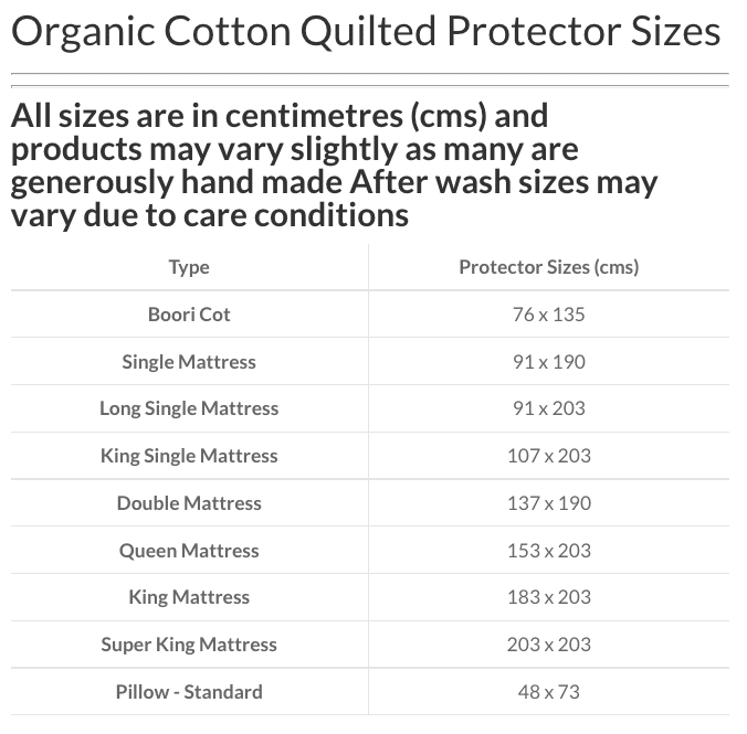 EcoLinen Organic Cotton Quilted Mattress Protector