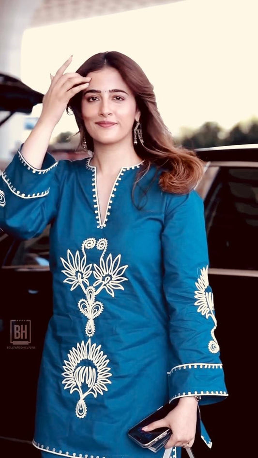 Elegance in Every Stitch Blue Charm