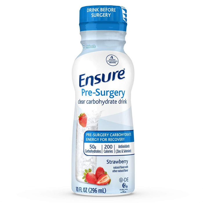 Ensure Pre-Surgery Clear Carbohydrate Drink, Strawberry, 10 oz - 66437-Single - LL Medico