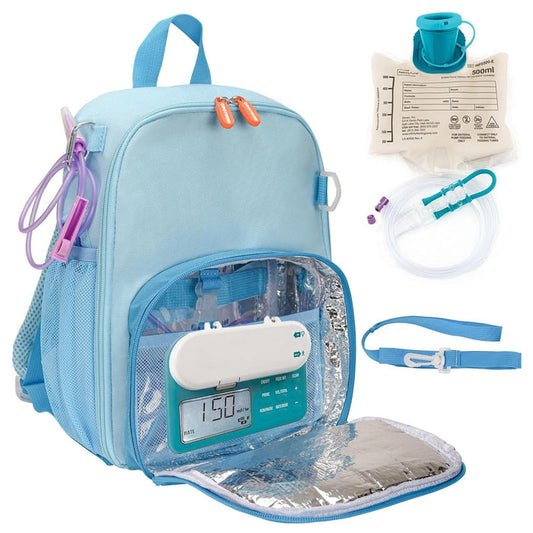 EnteraLite Infinity Feeding Pump Backpack, Teal, 13" x 8" x 4.5" - PCK1002-Single - LL Medico