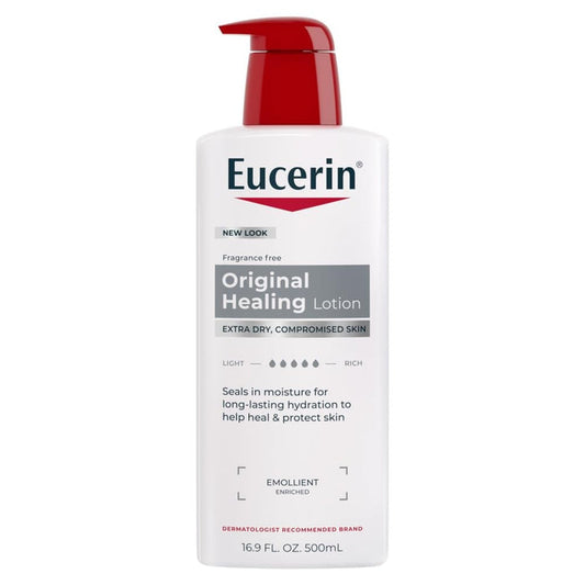 Eucerin Original Healing Lotion, Unscented, 16 oz Pump Bottle