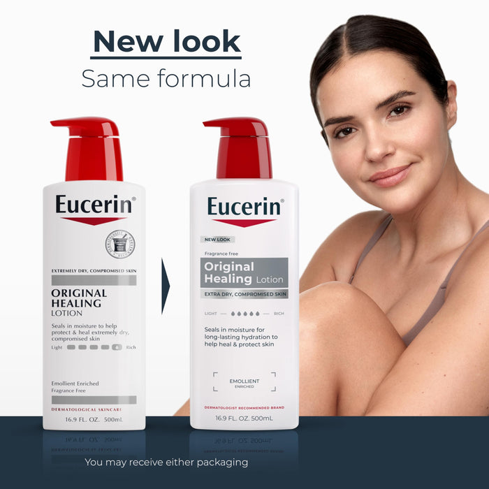 Eucerin Original Healing Lotion, Unscented, 16 oz Pump Bottle