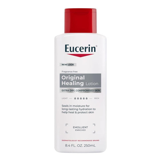 Eucerin Original Healing Rich Lotion, Fragrance Free, 8.4 fl oz