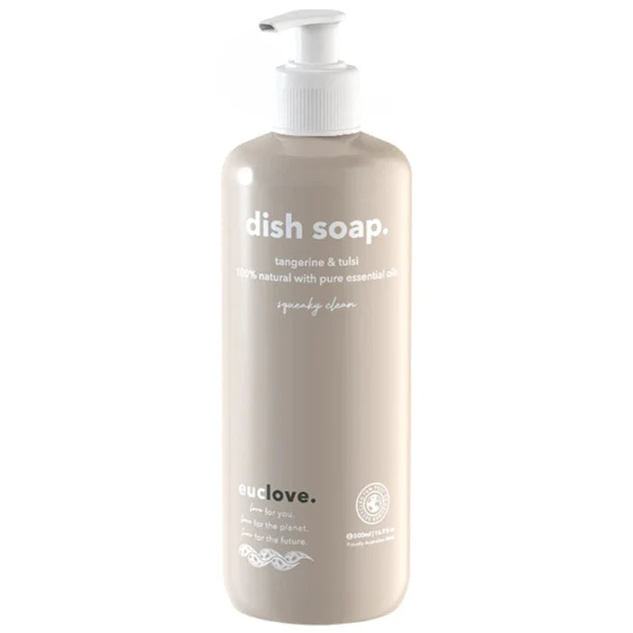 Euclove - Non-Toxic Dish Soap 500ml - Tangerine & Tulsi