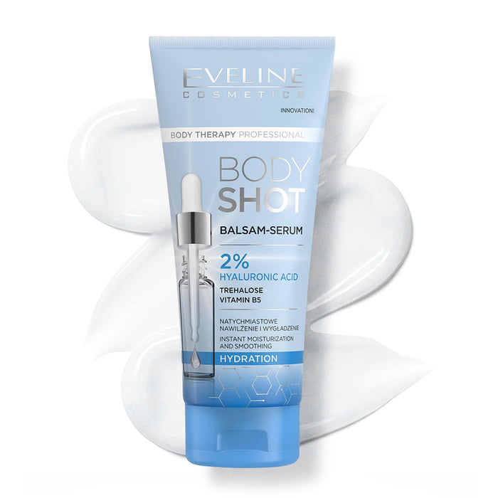 Eveline Cosmetics Body Shot Balm-serum 2% Hyaluronic Acid Hydration 200 ml