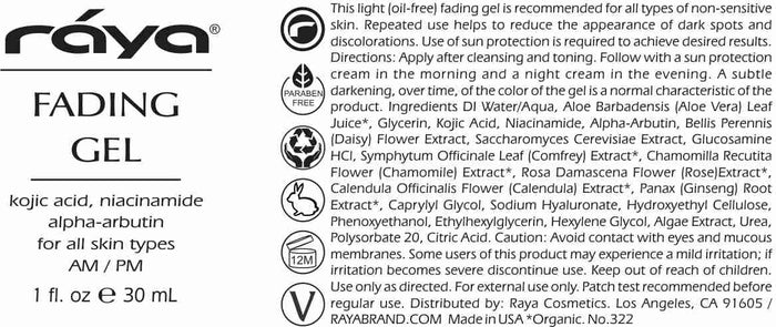 FADING GEL (322) RAYA SPA - rayaspa
