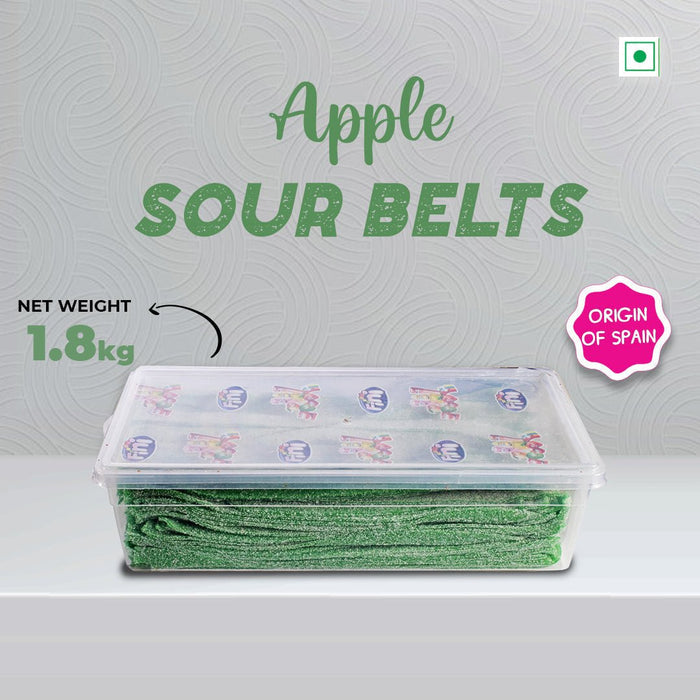 Fini Apple Sour Belt - 1.8 Kg - Fizzy Candies