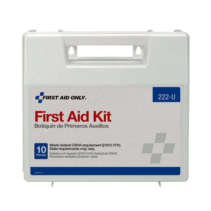 First Aid Only Ten-Person First Aid Kit, Plastic Case with Dividers