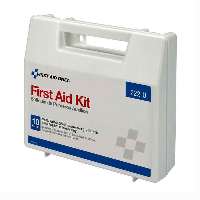 First Aid Only Ten-Person First Aid Kit, Plastic Case with Dividers