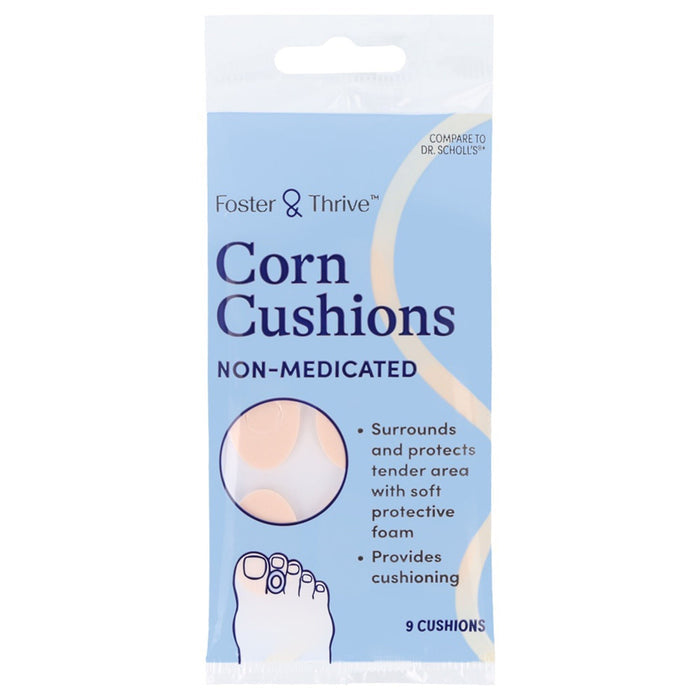 Foster & Thrive Corn Cushions, Non-Medicated, 9 Cushions - 01093996026-Pack - LL Medico