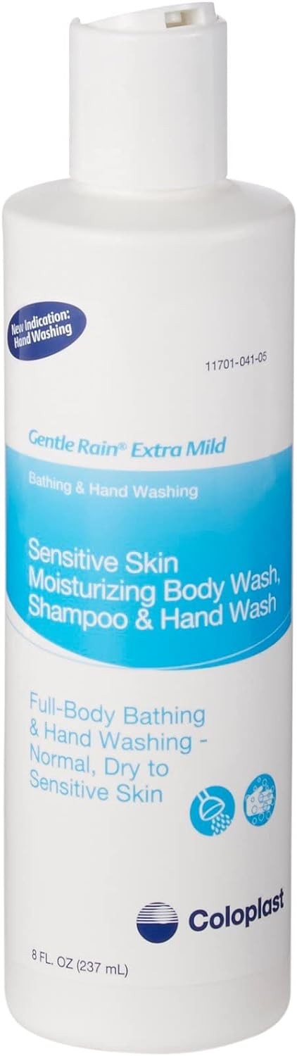 Gentle Rain Extra Mild Scented Shampoo and Body Wash, 8-ounce flip-top bottle