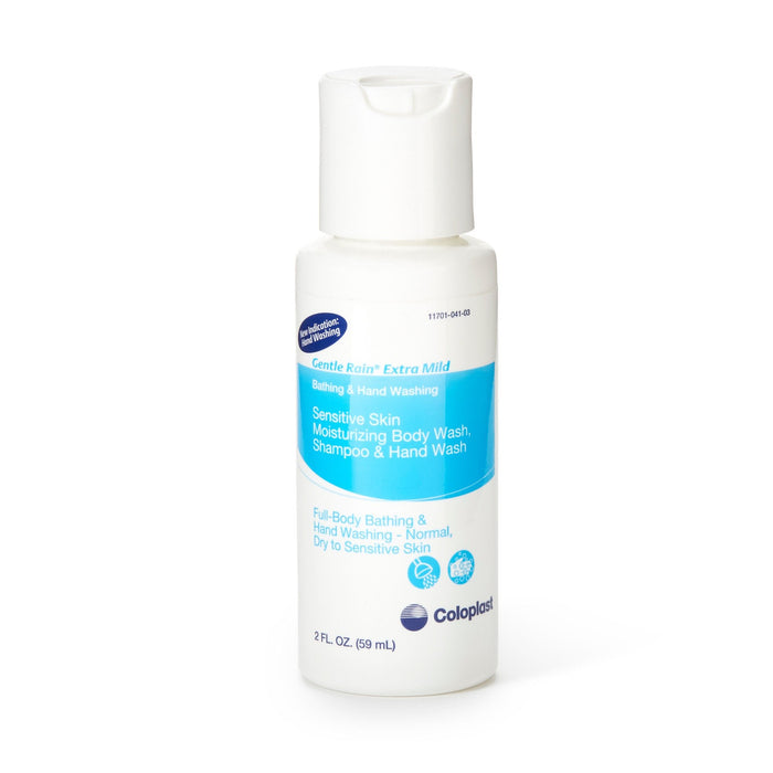 Gentle Rain Extra Mild Shampoo and Body Wash, Scented, 2-ounce flip-top bottle