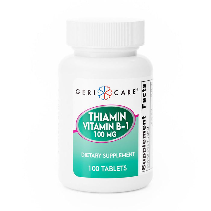 Geri - Care Vitamin B1 (Thiamin) Supplement, 100 mg - 851-01-GCP - LL Medico