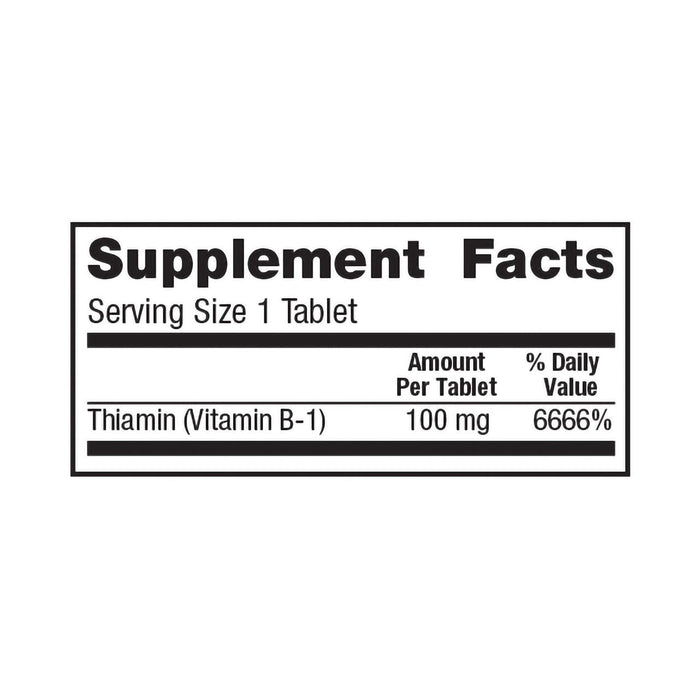 Geri - Care Vitamin B1 (Thiamin) Supplement, 100 mg - 851-01-GCP - LL Medico