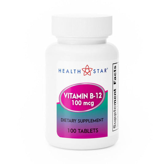 Geri - Care Vitamin B12 Supplement, 100 mcg - 856-01-HST - LL Medico