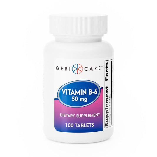Geri - Care Vitamin B6 Supplement, 50 mg - 853-01-GCP - LL Medico