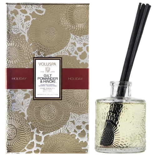 Gilt Pomander & Hinoki Home Ambience Diffuser 3.4 oz