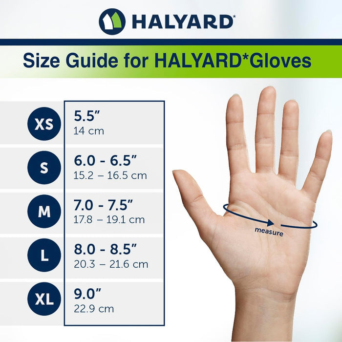Halyard Lavender Nitrile Exam Gloves, Powder-Free