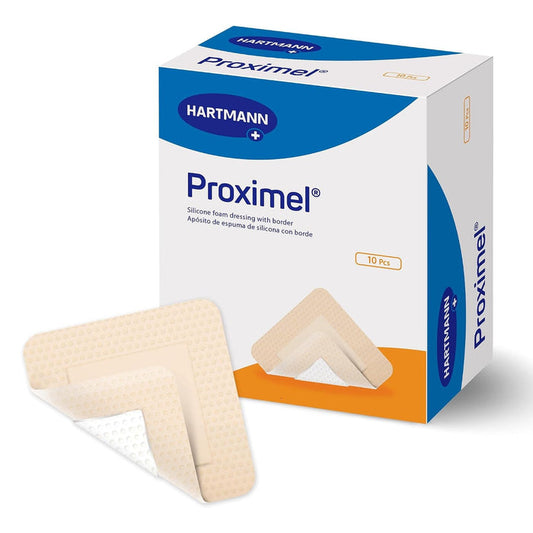 Hartmann Proximel Silicone Adhesive Foam Dressing, 9.2 x 9.2 Inch