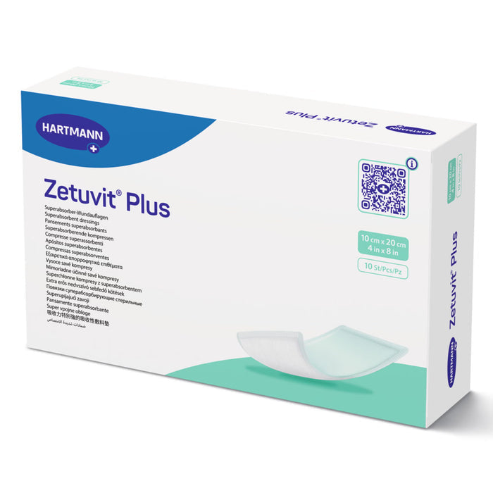 Hartmann Zetuvit Plus Super Absorbent Dressing, Non-Adhesive, Rectangle - 413111 - LL Medico