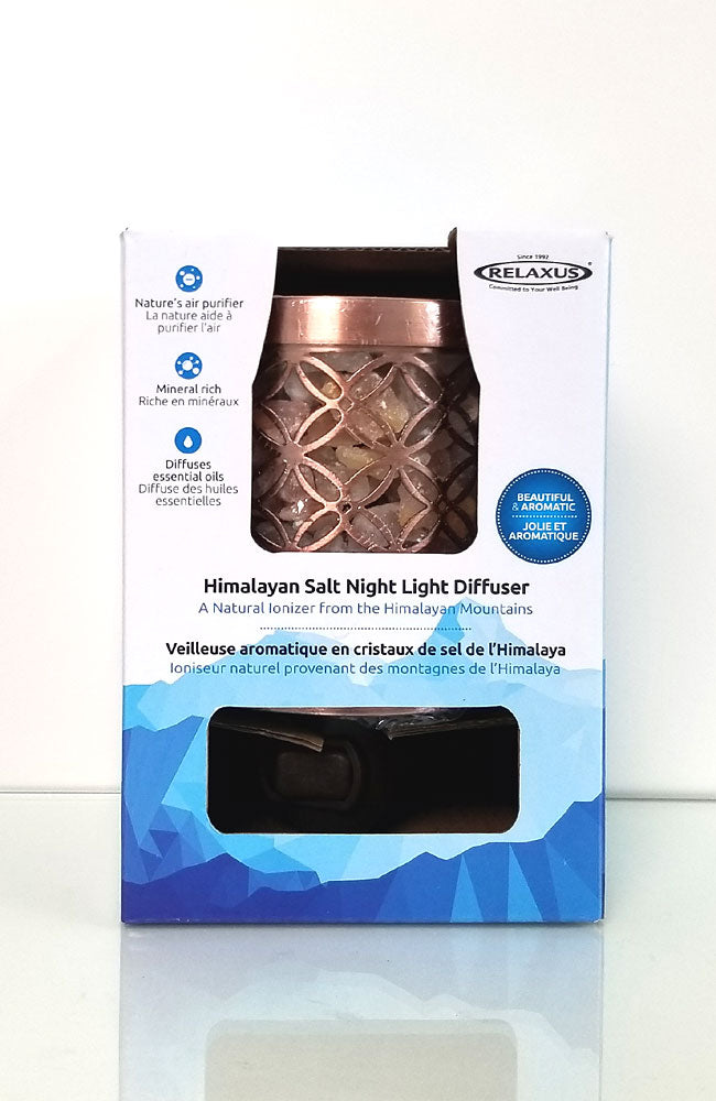 Himalayan Salt Night Light & Aroma Diffuser