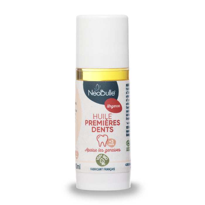 Huile Premières dents, apaise les gencives