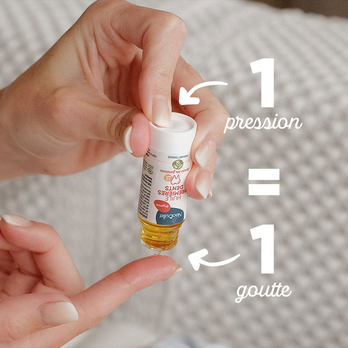 Huile Premières Dents, apaise les gencives