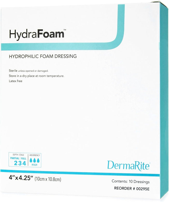 Dermarite HydraFoam Nonadhesive Foam Dressing, 4 x 4.5 Inch