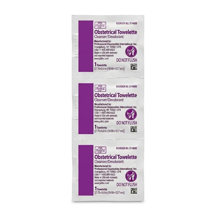 Hygea Obstetrical Towelette Cleanser/Deodorant, Scented