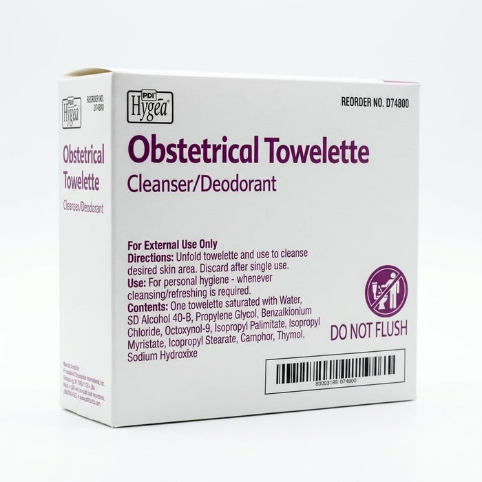 Hygea Obstetrical Towelette Cleanser/Deodorant, Scented