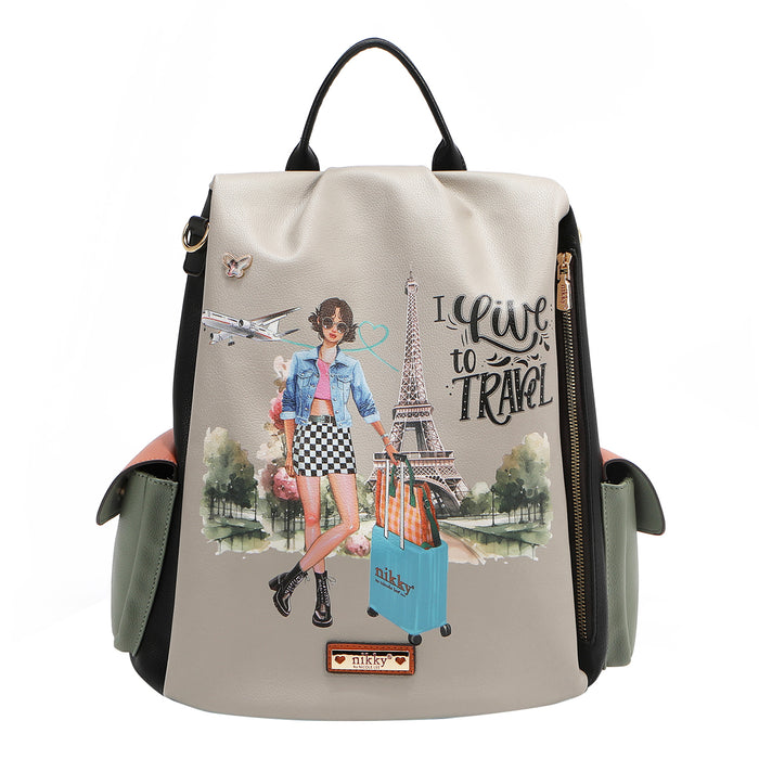 I LIVE TO TRAVEL BACKPACK