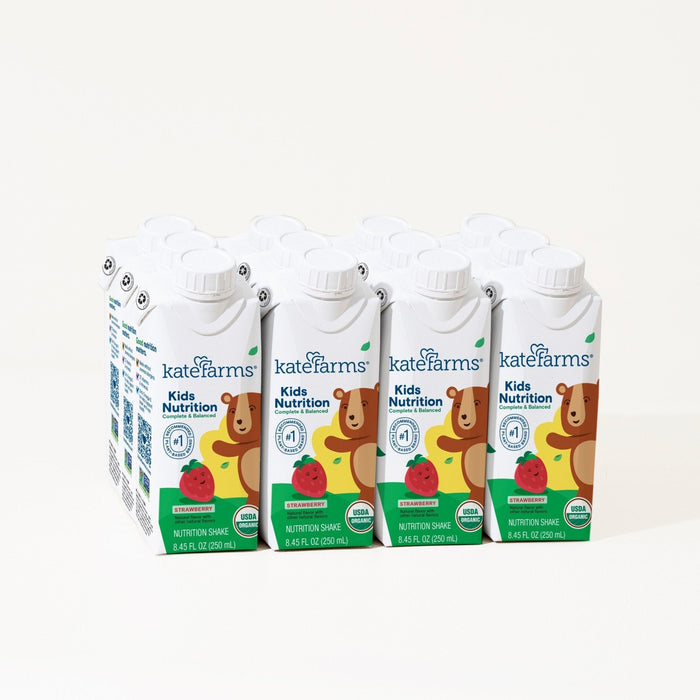 Kate Farms Kid's Nutrition Shake, Strawberry, Case/12 - 811112031246-Case - LL Medico