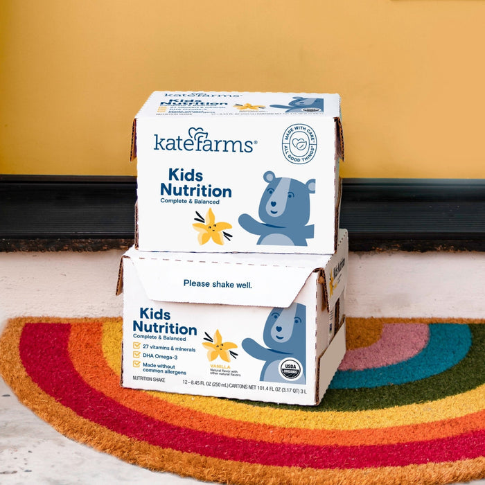 Kate Farms Kid's Nutrition Shake, Vanilla, Case/12 - 811112031208-Case - LL Medico