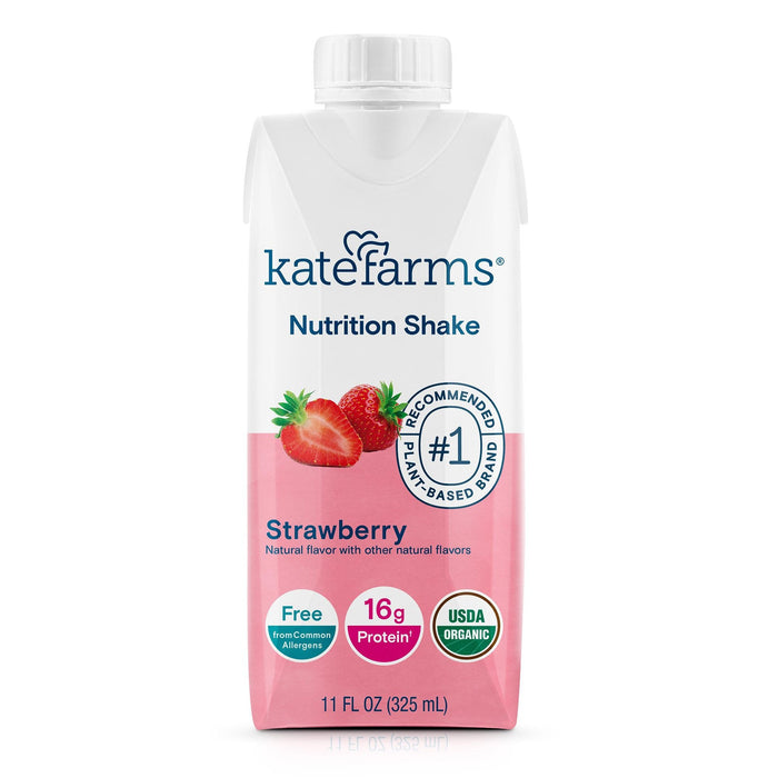 Kate Farms Nutrition Shake, Strawberry, Case/12 - 811112030799-Case - LL Medico