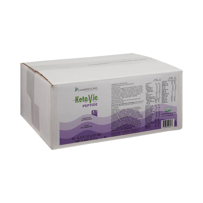 KetoVie Peptide 4:1 Oral Supplement, Unflavored Liquid, 8.5 oz - 50303-Single - LL Medico