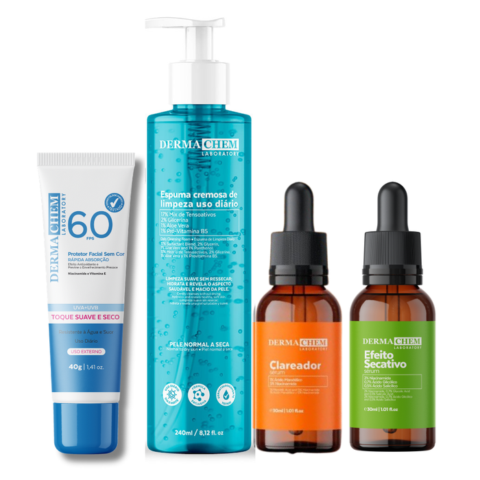 Kit Essencial Anti-Acne e Manchas Completo Dermachem