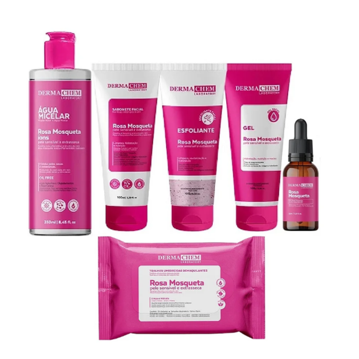 Kit Rotina Completa Rosa Mosqueta + Hidratação e Reparação