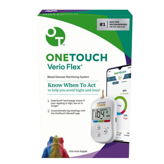 LifeScan OneTouch Verio Flex Blood Glucose Meter - 024044-Single - LL Medico