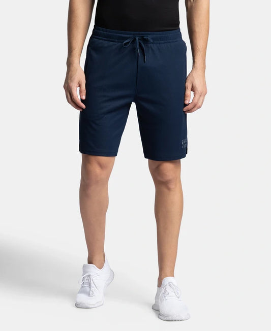 Lightweight and Breathable Microfiber Shorts with StayFresh Treatment - Navy