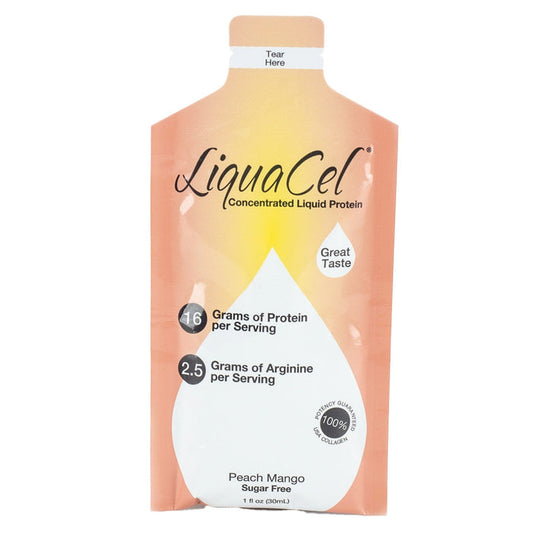 LiquaCel Concentrated Liquid Protein Supplement, Peach Mango, 1 oz - GH-86-Case - LL Medico